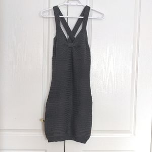 Grey Knit Bodycon Dress